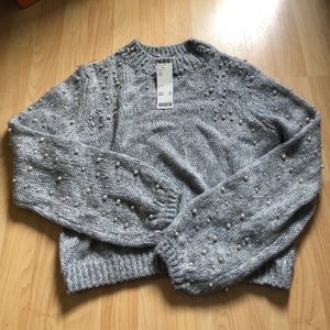 NWT S Urban Outfitters Pearl Gray Sweater